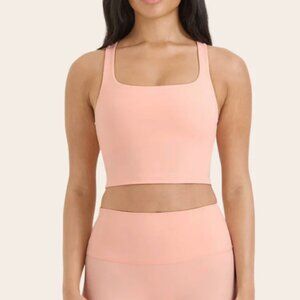 set active airluxe breathe it bra in peach size small